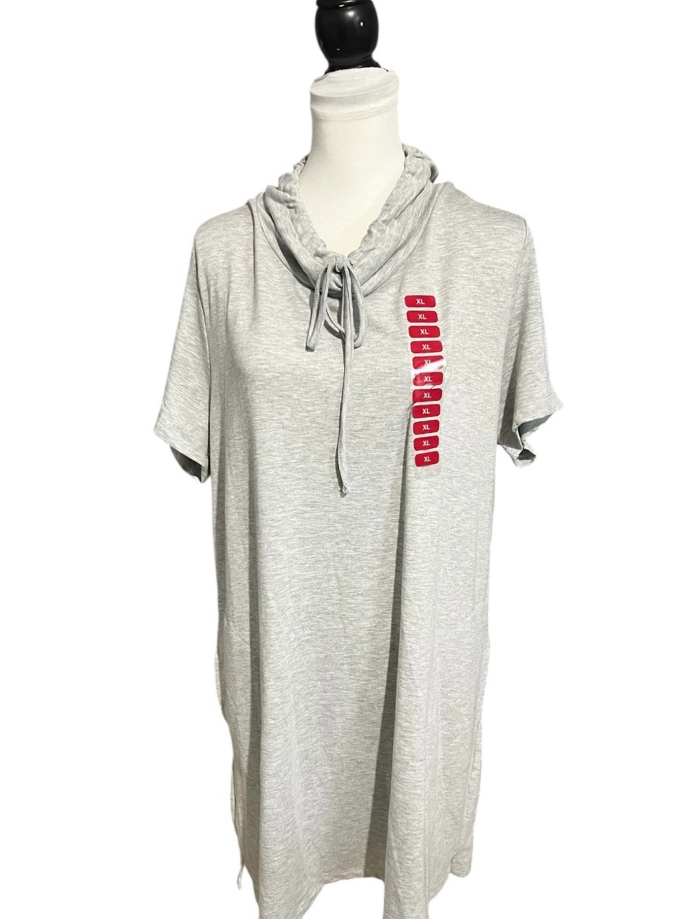 Hue long Tunic top, top, or coverup size XL gray new